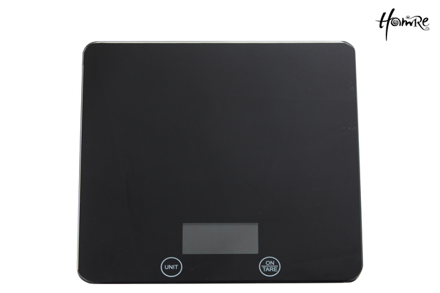 Báscula de cocina de vidrio cuadrada digital de pesaje
