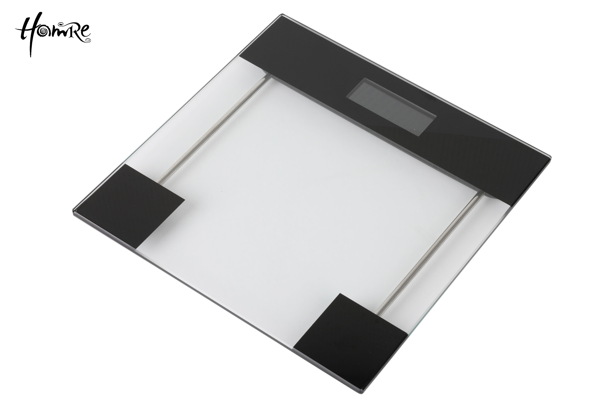 Báscula de baño confiable ajustable de vidrio digital no deslizable